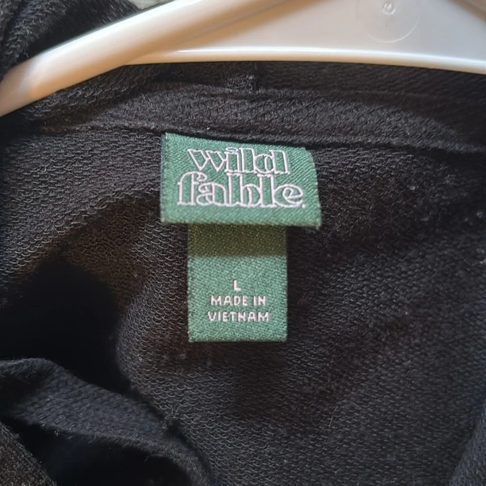 Zip up hooded crop sweatshirt - Picture 3 of 3